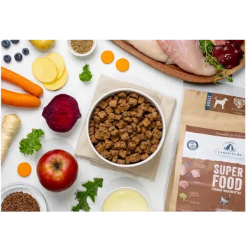 Preview: Lakefields SUPERFOOD Huhn Adult – getreidefreies Trockenfutter