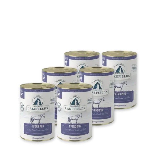 Reinfleisch - 100% Muskelfleisch vom Pferd 6x400g