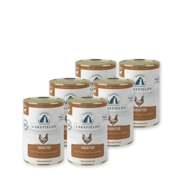 Reinfleisch - 100% Muskelfleisch vom Landhuhn 6x400g